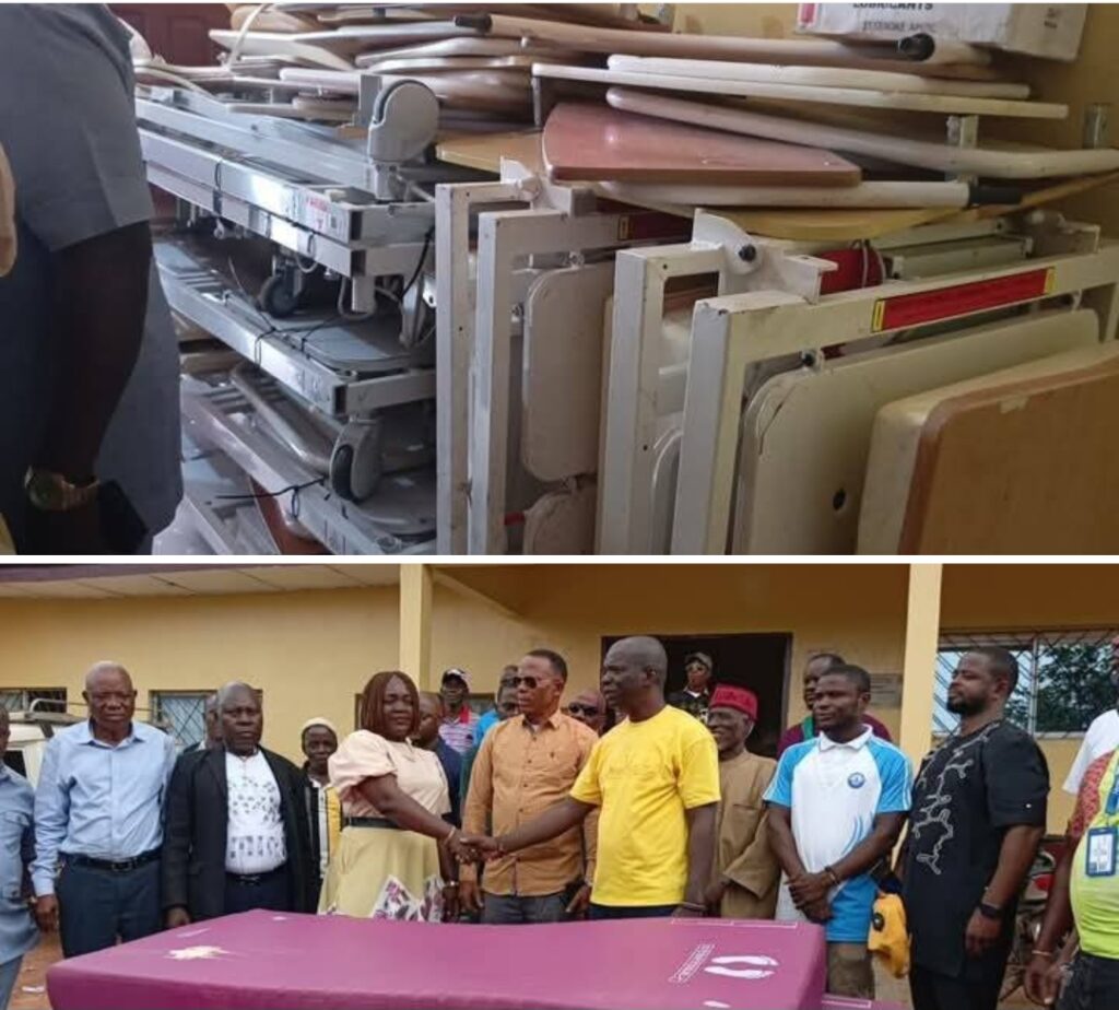 County Health Team Receives $25,000 Worth of Hospital Beds and Mattresses Donation in River Gee