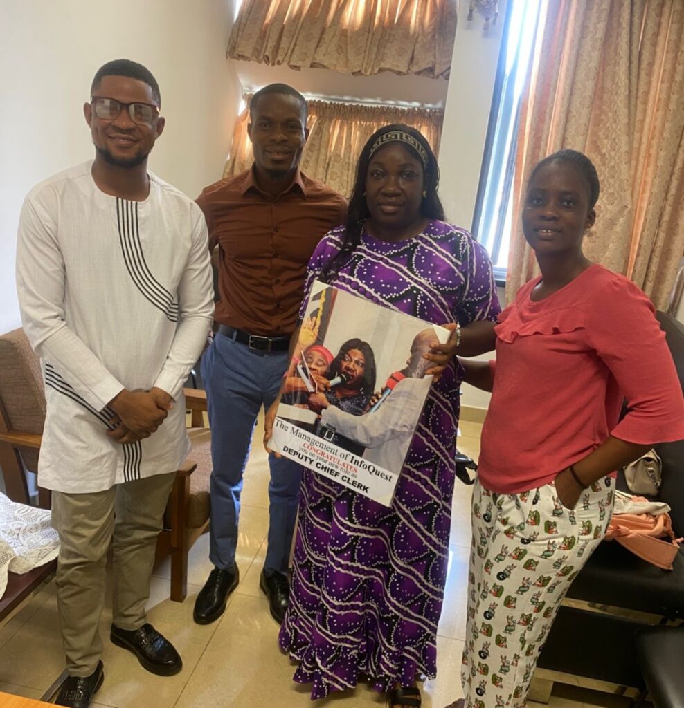 Civil Society–Legislature Engagement Deepens as InfoQuest Meets Liberia’s House Deputy Chief Clerk