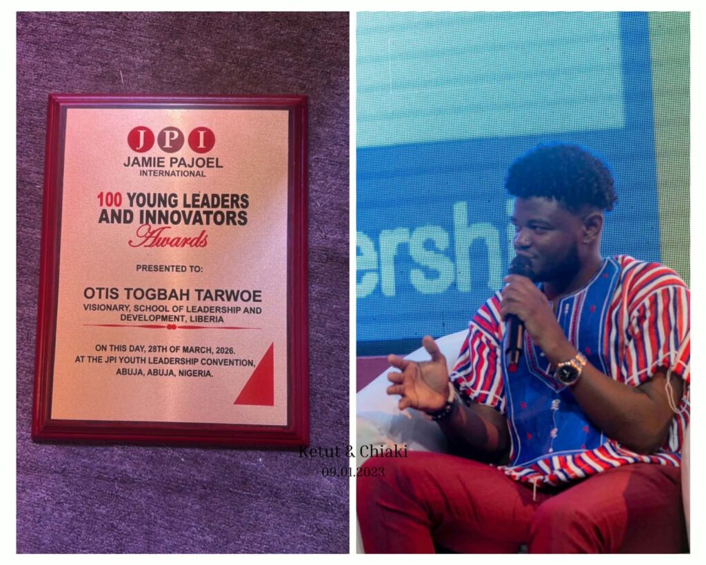 Otis Togbah Tarwoe Makes Africa’s Top 100 Young Leaders List, Raises Liberia’s Flag