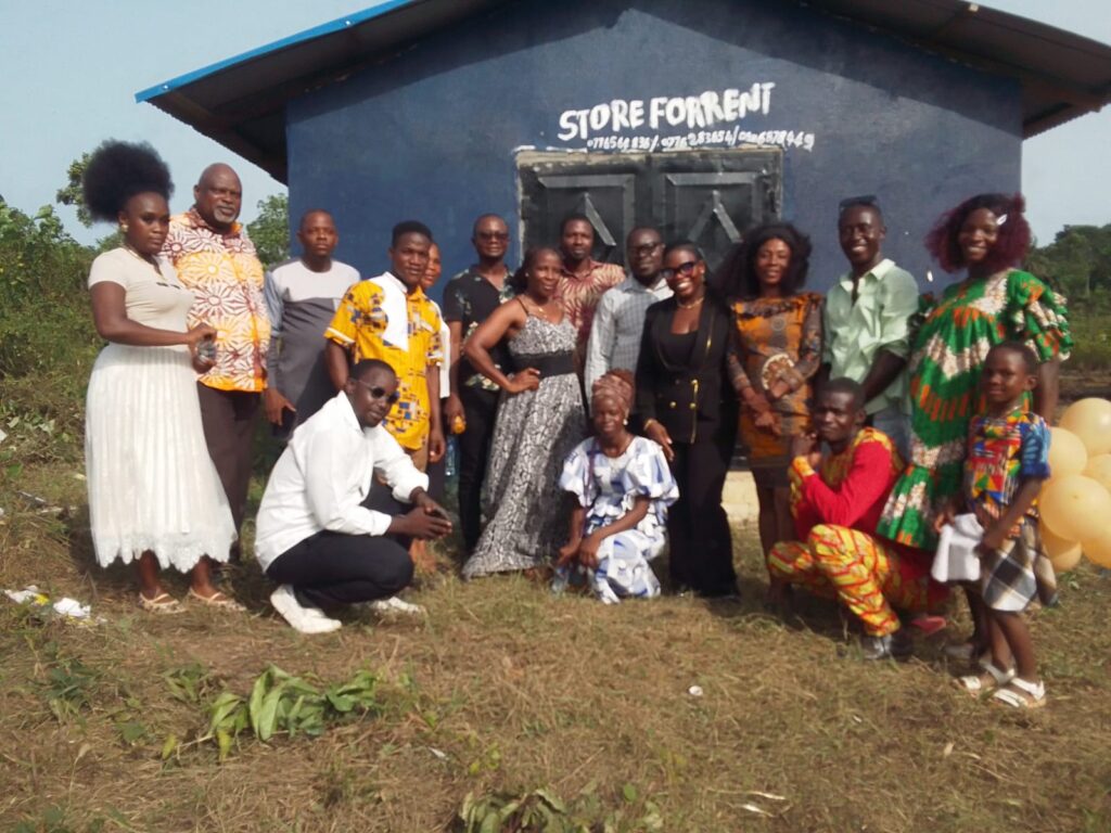 S .T Nagbe Young Adults Fellowship Dedicates Community Shop in Margibi County to Boost Local Development