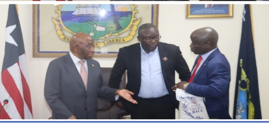 Boakai, Koung Back ‘I Love Liberian Rice’ Push, Promise Land, Policy Support