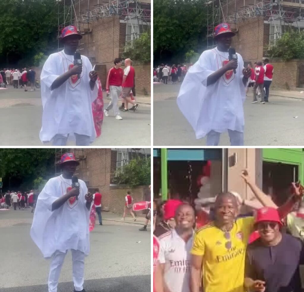 From Monrovia to London: Liberian Supporter Captivates Arsenal Fans at Championship Celebration