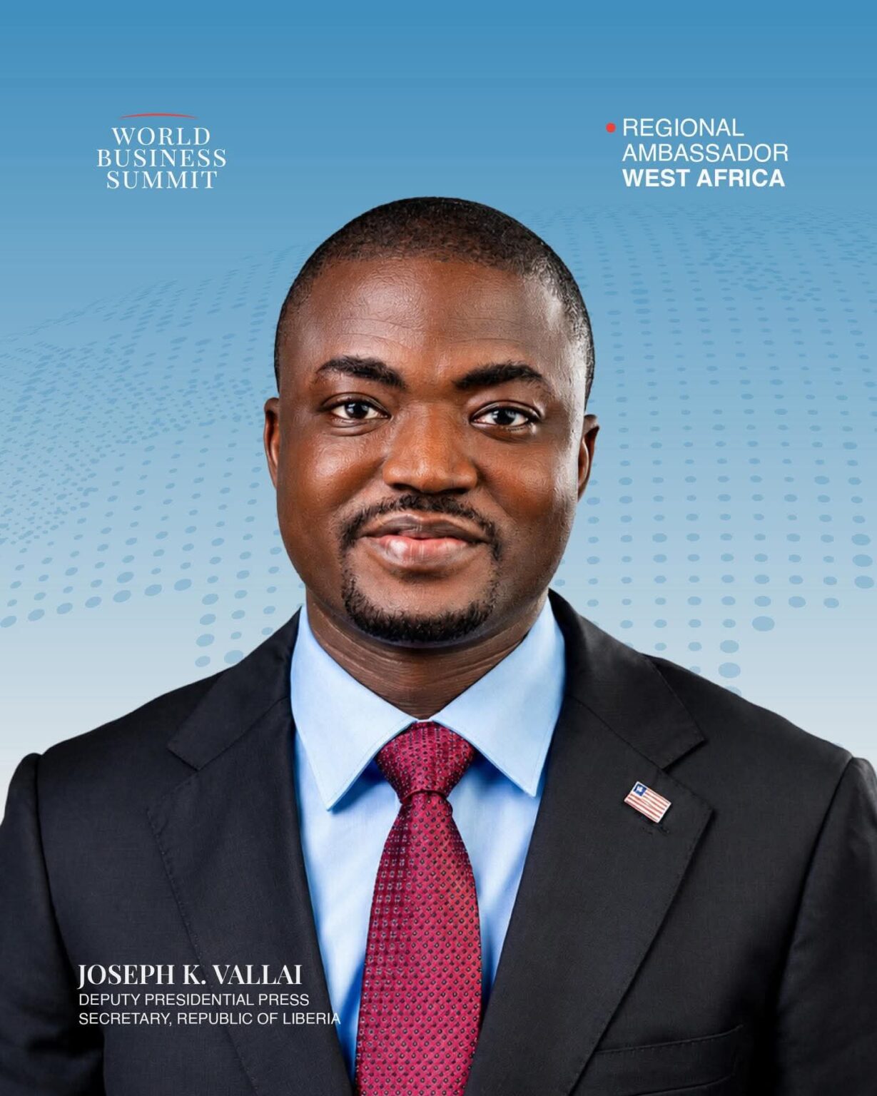 World Business Summit Appoints Liberian Official Joseph K. Vallai as Regional Ambassador for West Africa