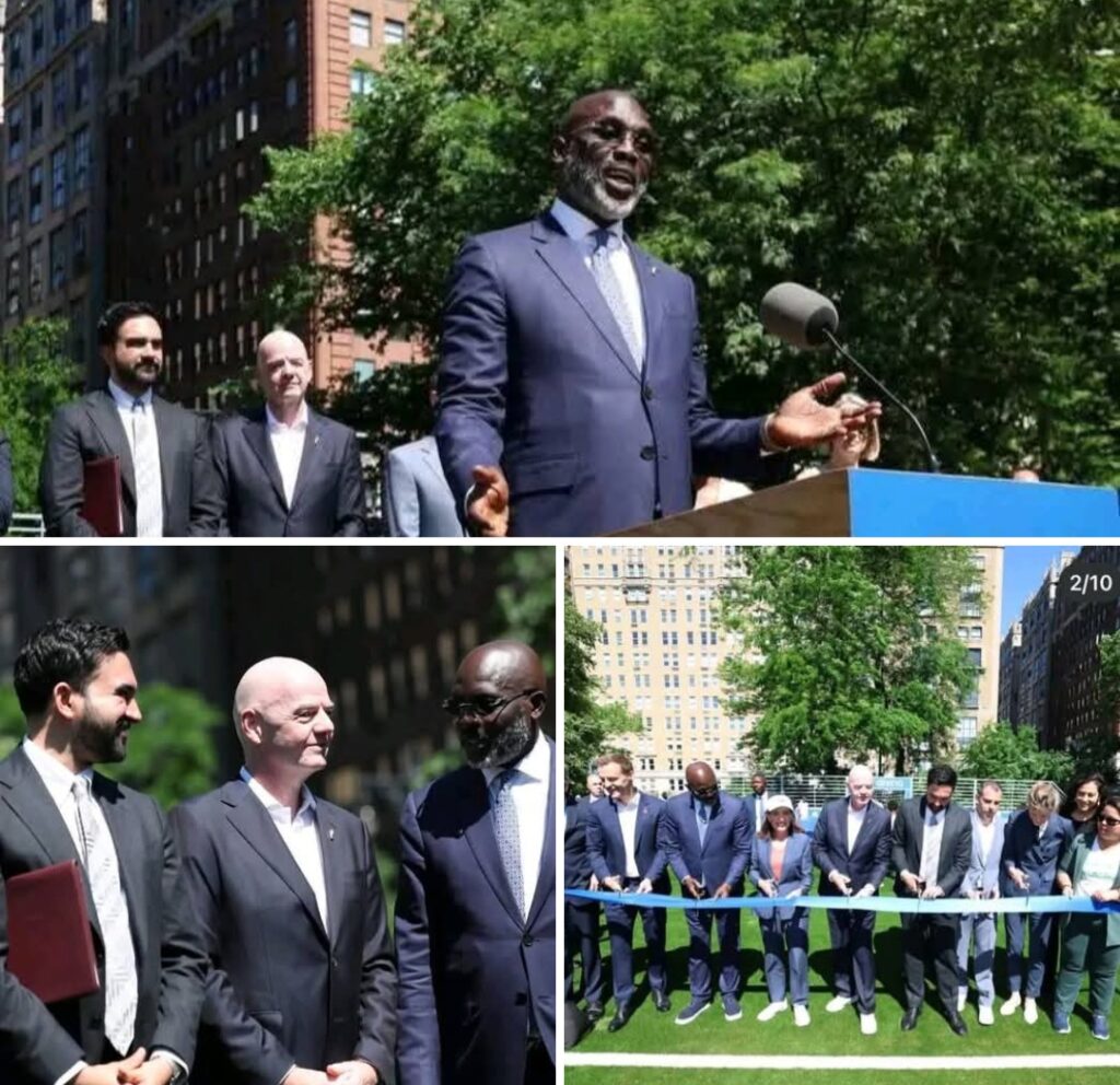 Football Legend George Weah Supports FIFA’s Grassroots Vision at New York FIFA Arena Launch