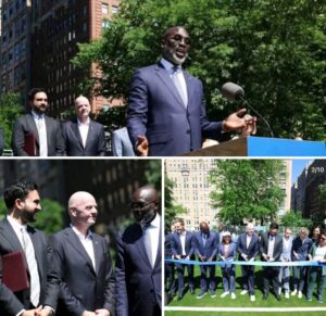 Football Legend George Weah Supports FIFA’s Grassroots Vision at New York FIFA Arena Launch