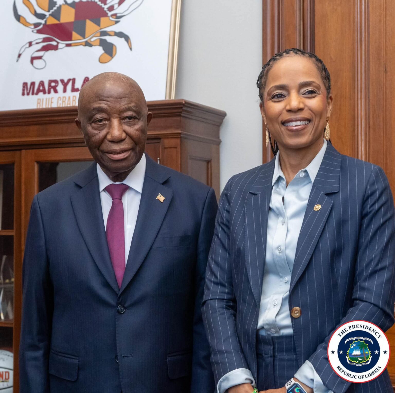 Liberia-Maryland Ties Enter New Era as Boakai Meets Senator Alsobrooks in Washington